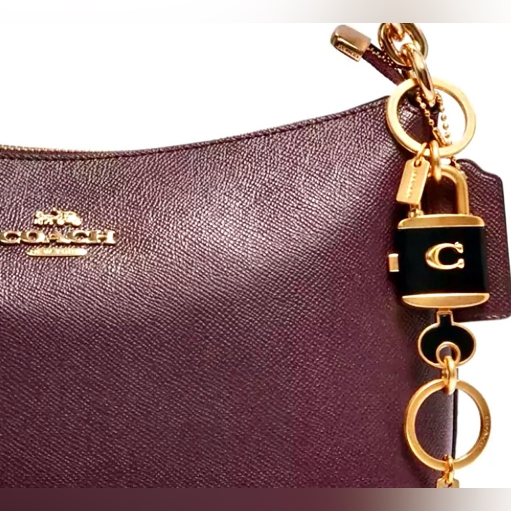 NWT Coach 2 Pc Lock & Key Double key rings/Bag Charm Unisex - Picture 10 of 10